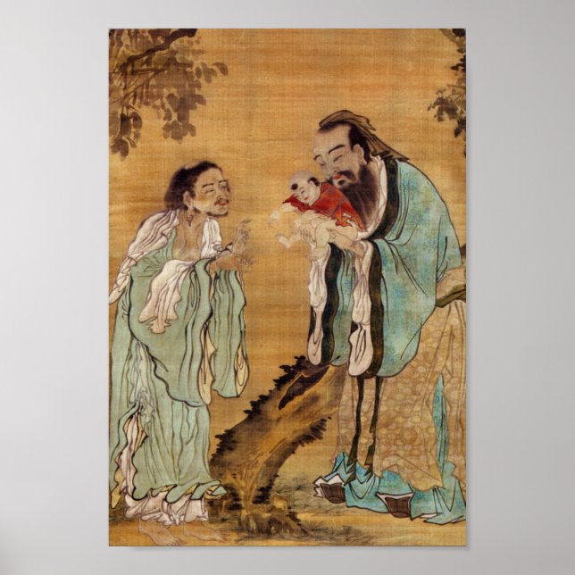 Confucius, Lao Tzu, and Buddha Poster (Front)