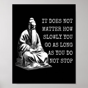 Confucius Motivational Quotes About Life  Poster
