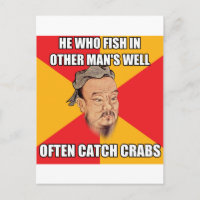 Confucius Say Catch Crabs