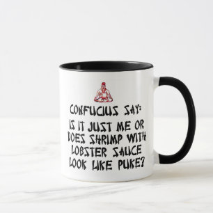 Confucius say Chinese tea mug