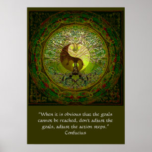 Confucius - When the goals cannot be reached Poster