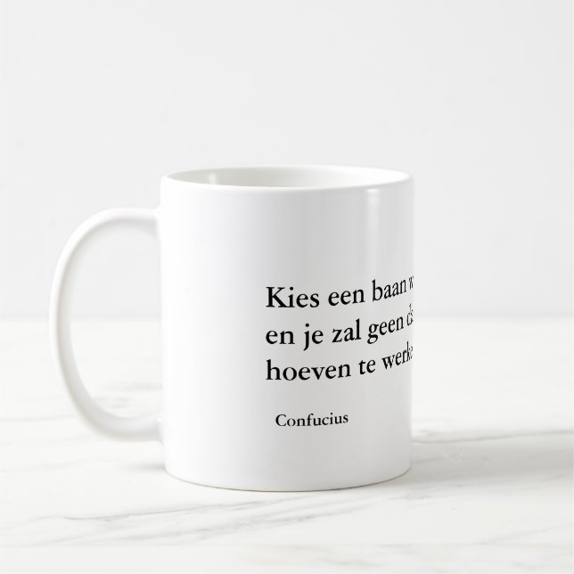 Confucius' wisdom sulk coffee mug (Left)