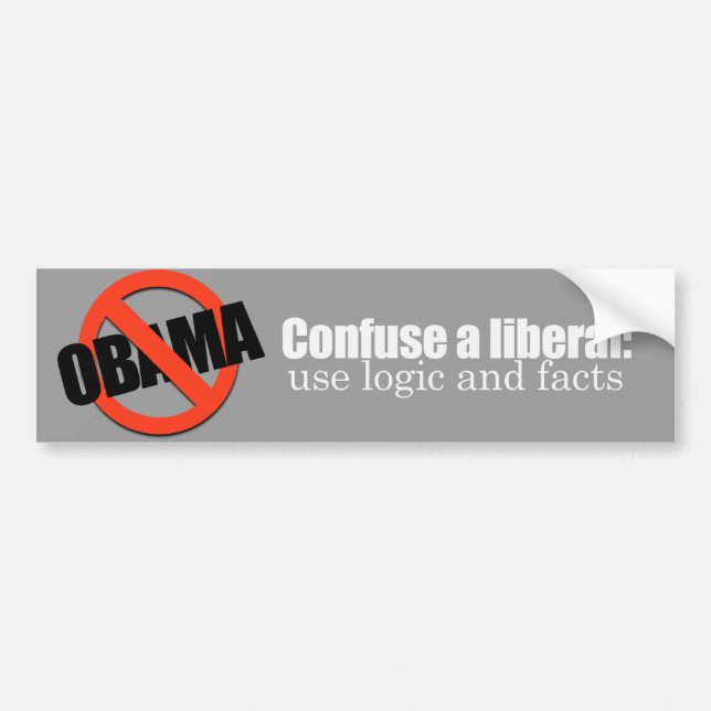 Confuse a liberal Bumpersticker Bumper Sticker (Front)