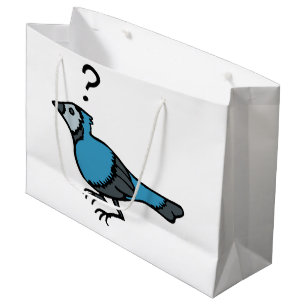 Confused Bird Large Gift Bag