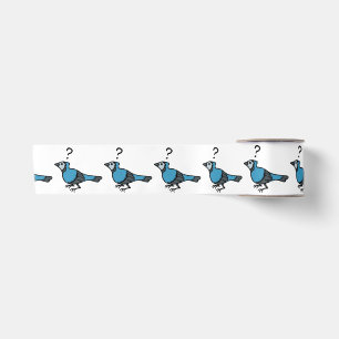 Confused Bird Satin Ribbon