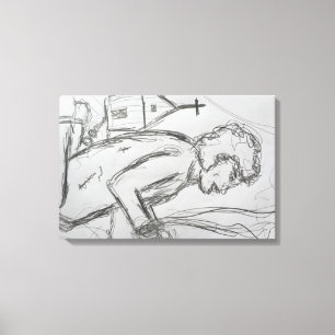 confused canvas print