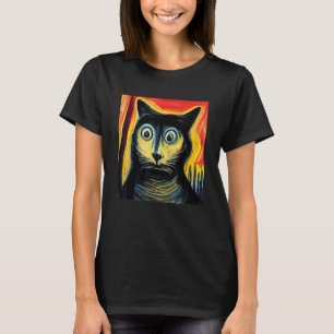 Confused Cat Art T-Shirt
