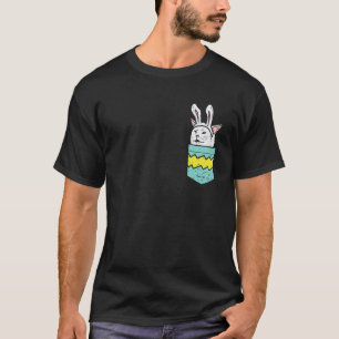 Confused Cat Rabbit Bunny Ears Pocket Meme Easter T-Shirt