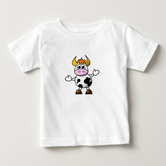 Confused Cow Baby Top (Front)