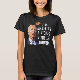 Confused Drafting Kicker Funny Fantasy Football Dr T-Shirt