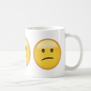 Confused Face Emoji Coffee Mug