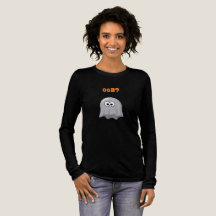 Confused Ghost Says "Oob?" Funny Halloween Cartoon
