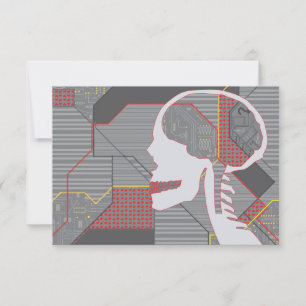 confused heart logicskull invitation