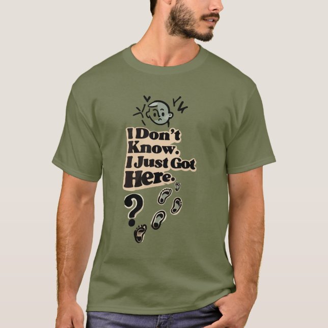 Confused Introvert Quote T-Shirt – “I Don’t Know (Front)