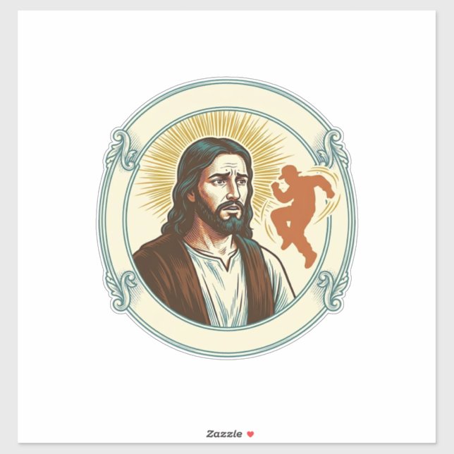 Confused Jesus Viral Dancing Trend Silhouette Vide (Sheet)