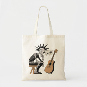 Confused Music Robot Tote Bag