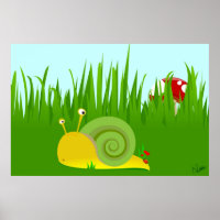Confused Snail Poster