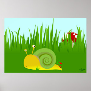 Confused Snail Poster
