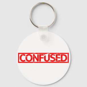 Confused Stamp Key Ring