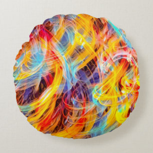 Confused Thoughts Round Cushion