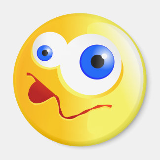 Confused Yellow Smilie Magnet