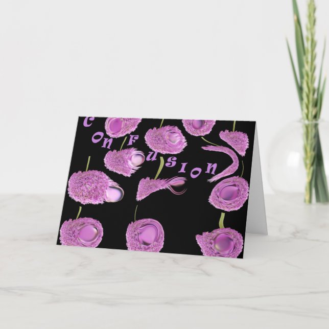 Confusion abstract Greeting Cards (Front)