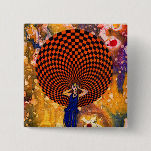 Confusion by Michael Moffa 15 Cm Square Badge