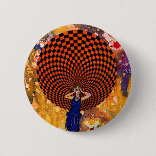 Confusion by Michael Moffa 6 Cm Round Badge