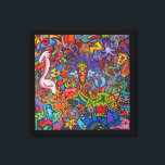 Confusion By Squid Fear City (2.5) Canvas Print<br><div class="desc">Squid Fear City is introducing their Print Canvas. 24 x 24 inches (2 ft x 2ft) Bring home this Vivid, room catchy masterpiece that is sure to brighten your room and spark a conversation. Kissimmee Based Pop Art Graffiti Artist Squid Fear City is bringing some of her award winning art...</div>