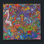 Confusion By Squid Fear City (2.5) Faux Canvas Print<br><div class="desc">Squid Fear City is introducing their Print Canvas.  10 x 10 inches.  Bring home this Vivid,  room catchy masterpiece that is sure to brighten your room and spark a conversation. Kissimmee Based Pop Art Graffiti Artist Squid Fear City is bringing some of her award-winning art to print.</div>