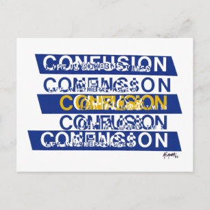 Confusion Postcard