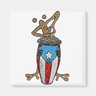 Conga Coqui Taino Magnet