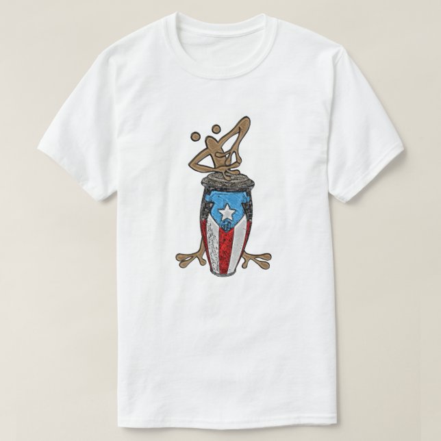 Conga Coqui Taino T-Shirt (Design Front)