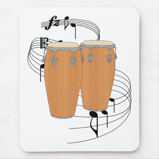Conga Drums Mouse Mat (Front)