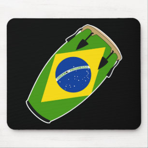 Conga Flag Brazil Mouse Mat