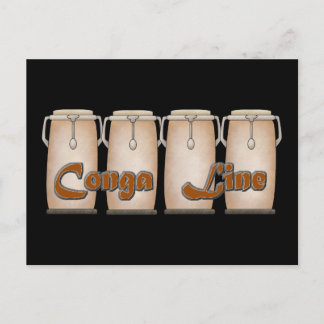 Conga Line Postcard