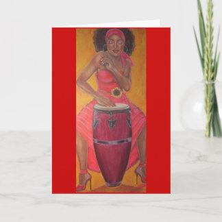 "Conga Woman" Card
