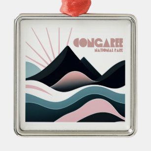 Congaree National Park Coloured Hills Metal Tree Decoration