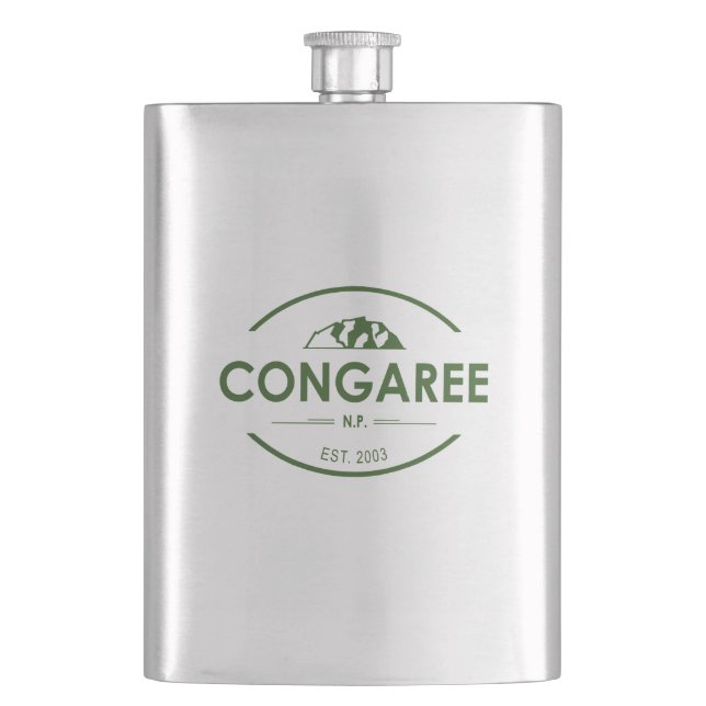 Congaree National Park Hip Flask (Front)
