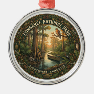 Congaree National Park Hopkins South Carolina Metal Tree Decoration