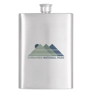 Congaree National Park Mountain Sun Hip Flask