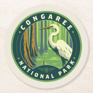 Congaree National Park Round Paper Coaster