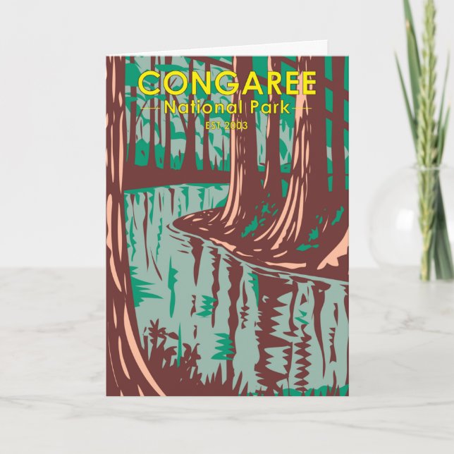 Congaree National Park South Carolina Vintage Card (Front)