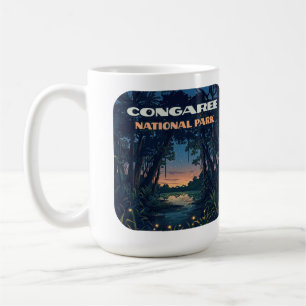 Congaree National Park Swamp South Carolina Retro Coffee Mug