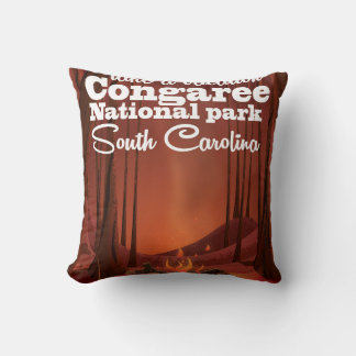 Congaree National park travel poster Cushion
