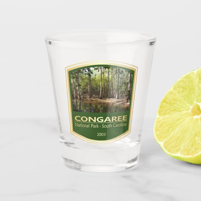 Congaree NP (PF1) Shot Glass (Front)