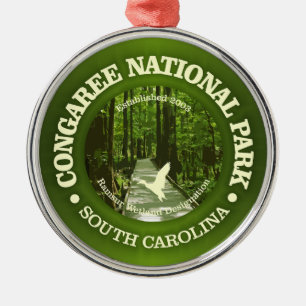 Congaree NP (rd)2 Metal Tree Decoration