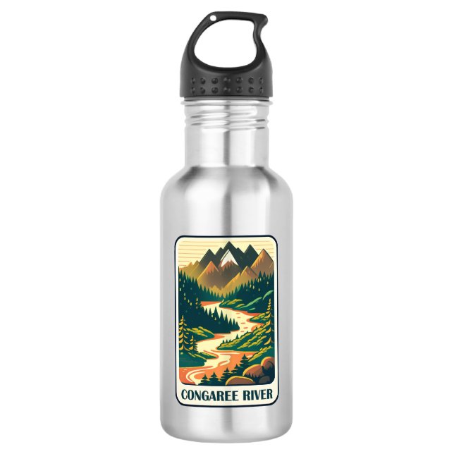 Congaree River South Carolina Colours 532 Ml Water Bottle (Front)
