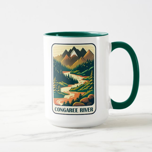 Congaree River South Carolina Colours Mug (Right)
