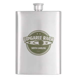 Congaree River South Carolina Kayaking Hip Flask